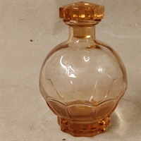 gammel flakon pudderfarvet presset buttet flaske med prop